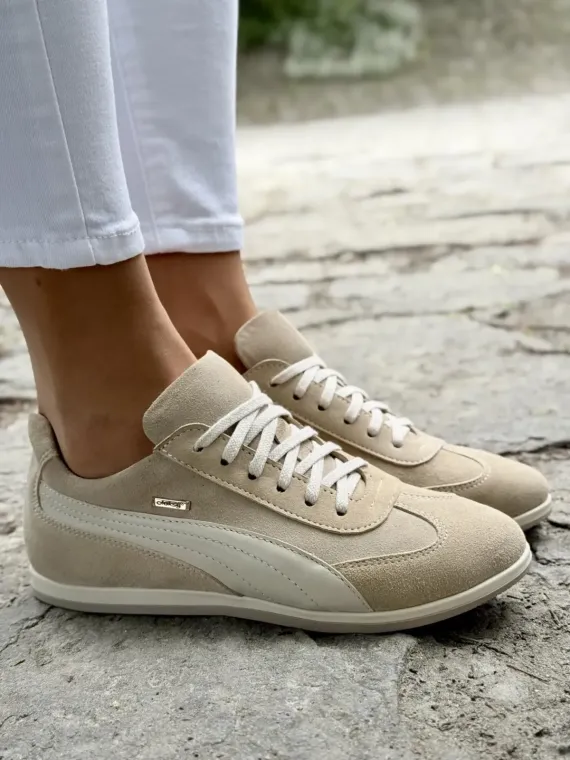 Sneakersy damskie OLEKSY ze skóry naturalnej Polskiej produkcji