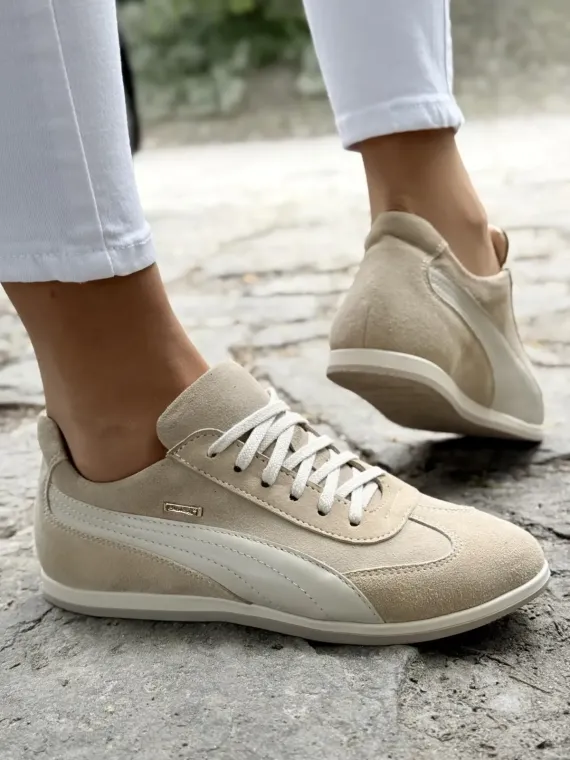 Sneakersy damskie OLEKSY ze skóry naturalnej Polskiej produkcji