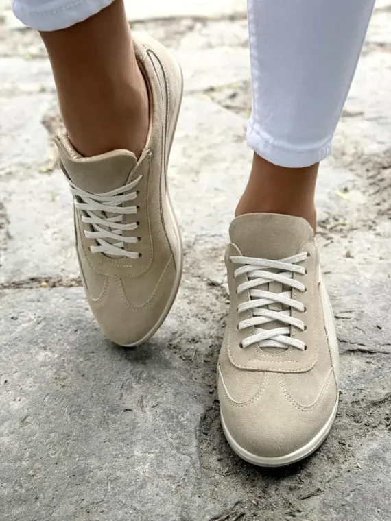 Sneakersy damskie OLEKSY ze skóry naturalnej Polskiej produkcji