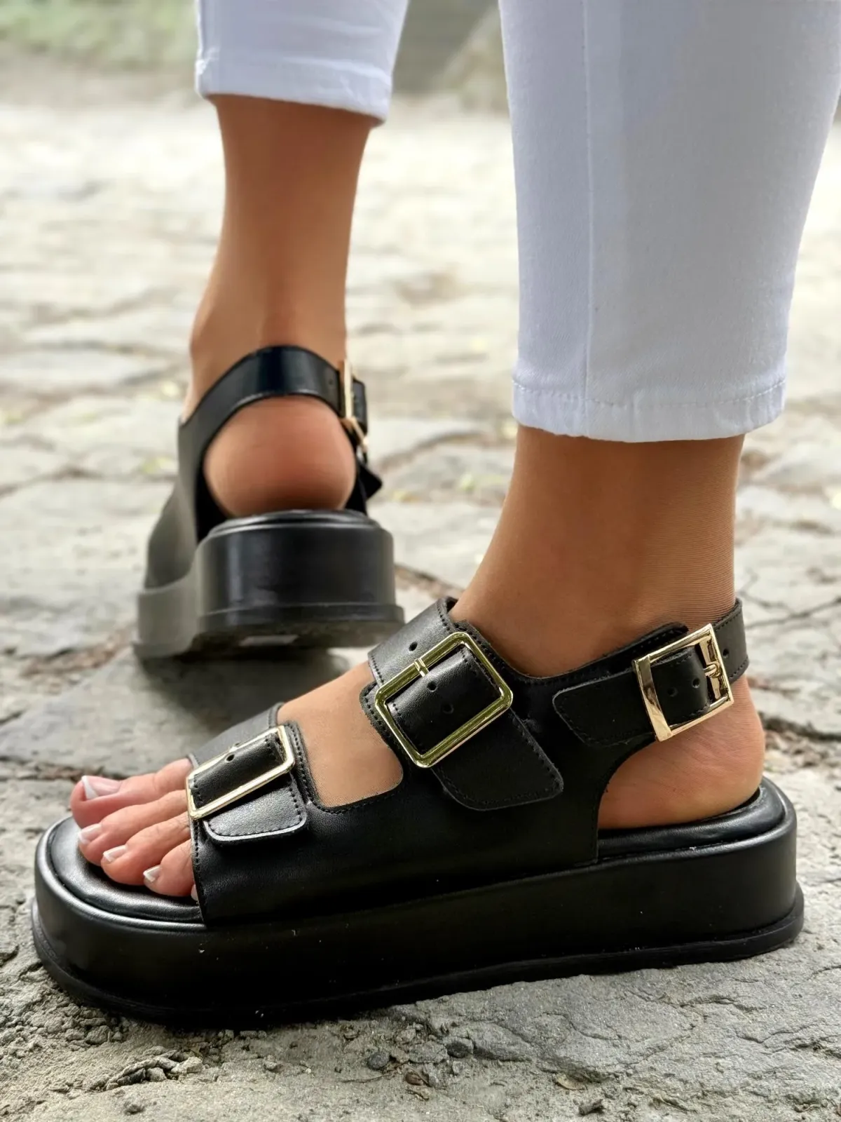 Sandałki damskie OLEKSY ze skóry naturalnej Polskiej produkcji