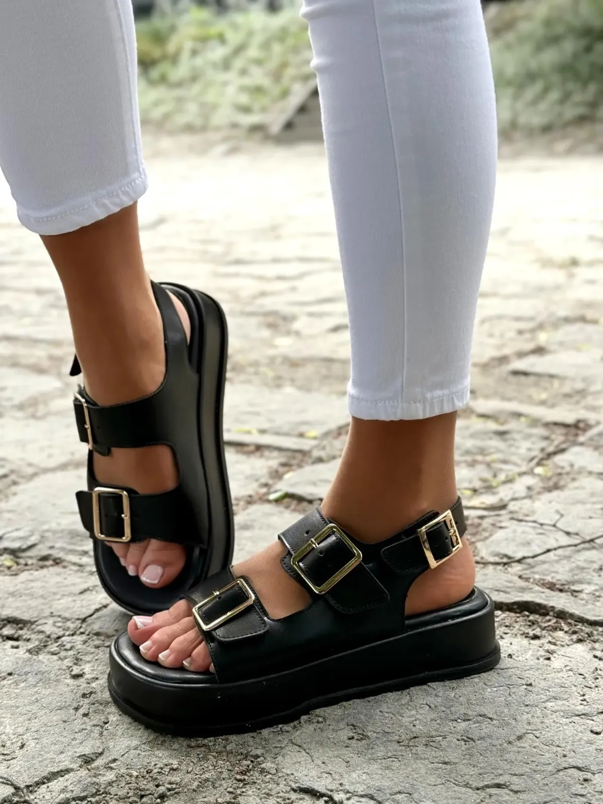 Sandałki damskie OLEKSY ze skóry naturalnej Polskiej produkcji