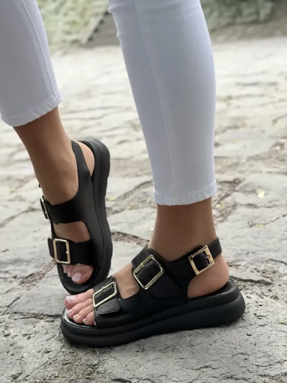 Sandałki damskie OLEKSY ze skóry naturalnej Polskiej produkcji