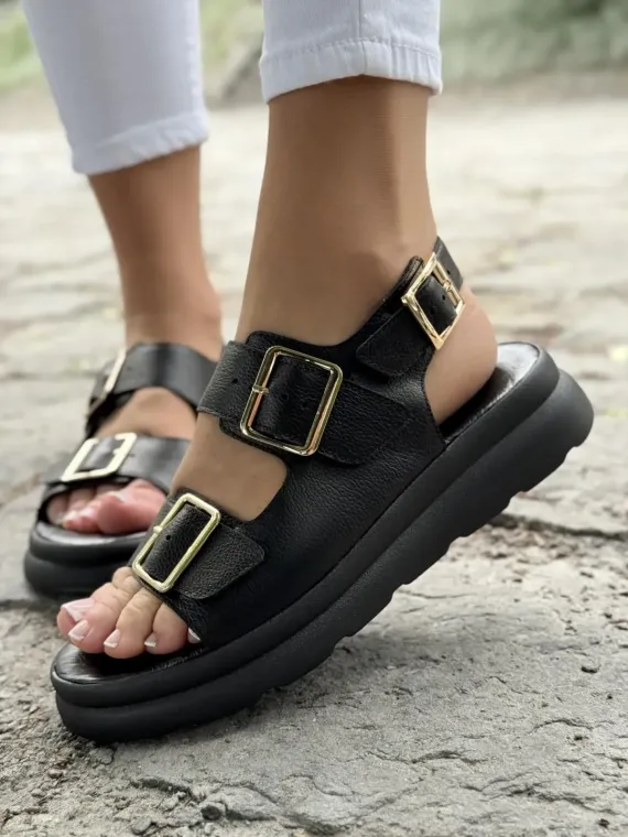 Sandałki damskie OLEKSY ze skóry naturalnej Polskiej produkcji