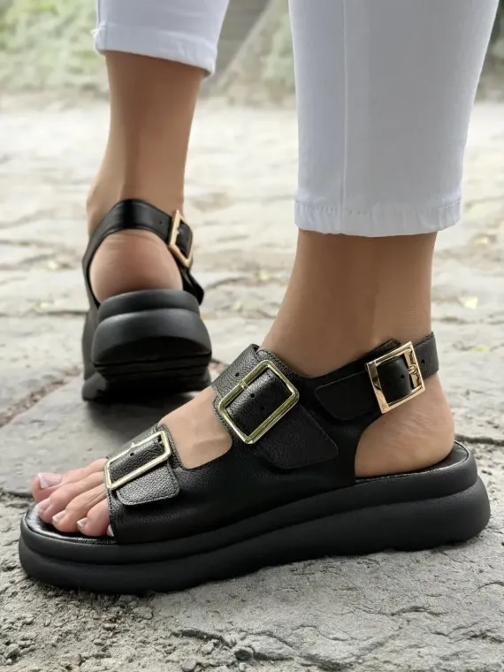 Sandałki damskie OLEKSY ze skóry naturalnej Polskiej produkcji