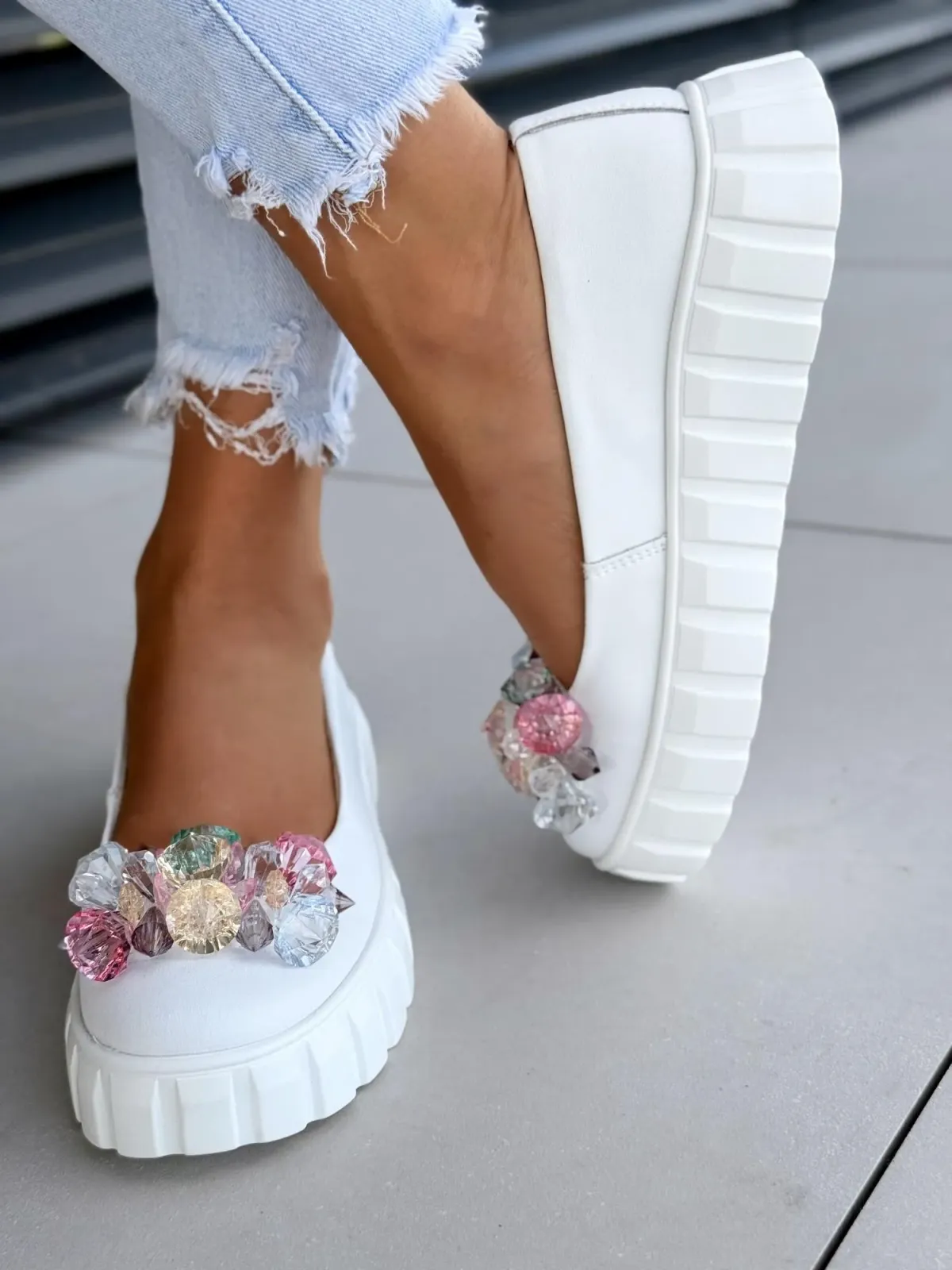 Baleriny ze skóry naturalnej