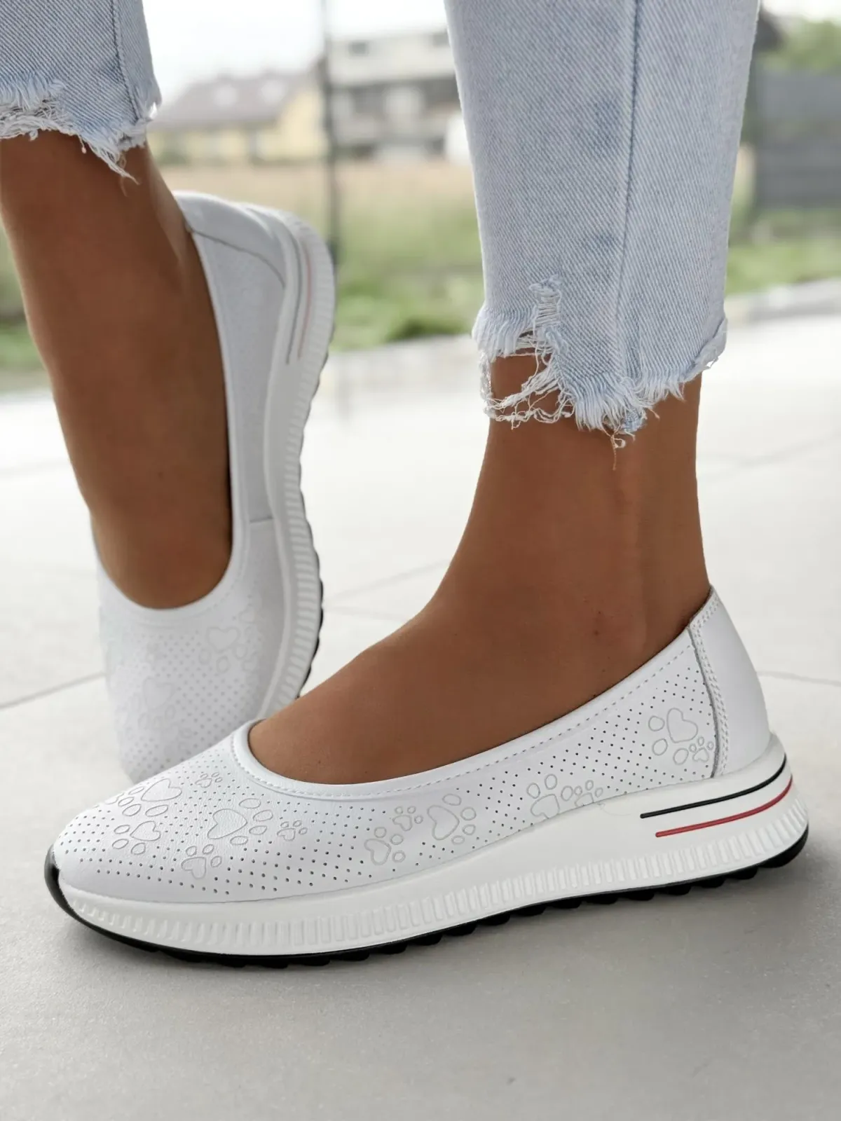 Baleriny ze skóry naturalnej