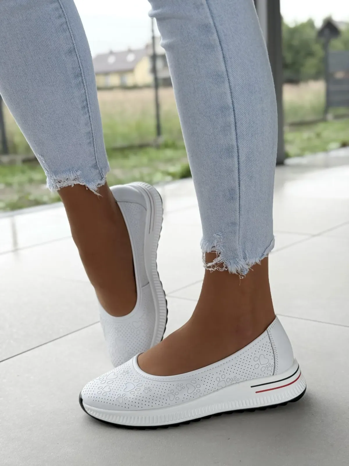 Baleriny ze skóry naturalnej