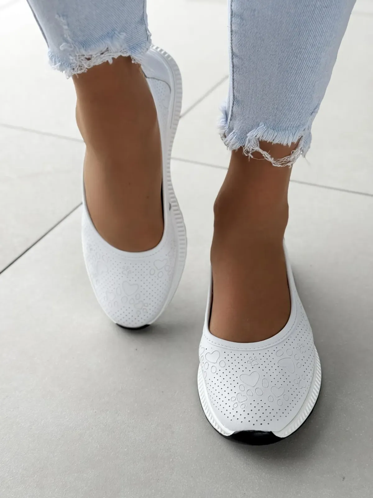 Baleriny ze skóry naturalnej