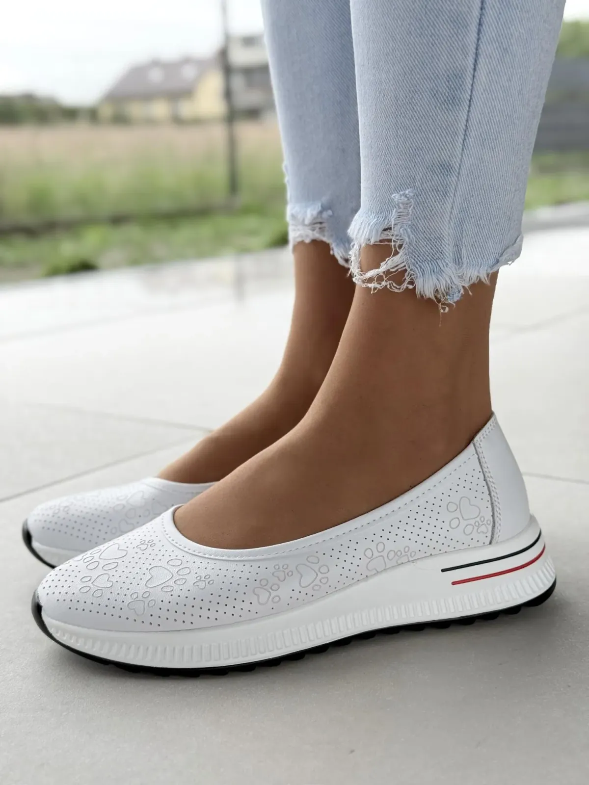 Baleriny ze skóry naturalnej