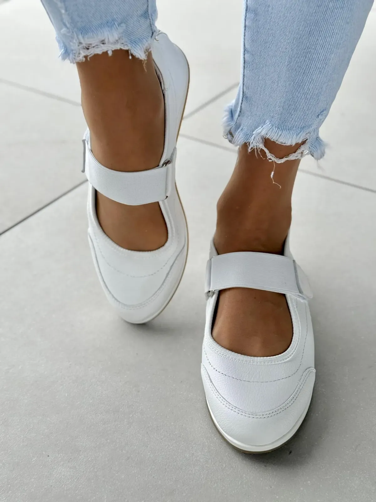 Sneakersy damskie OLEKSY ze skóry naturalnej Polskiej produkcji