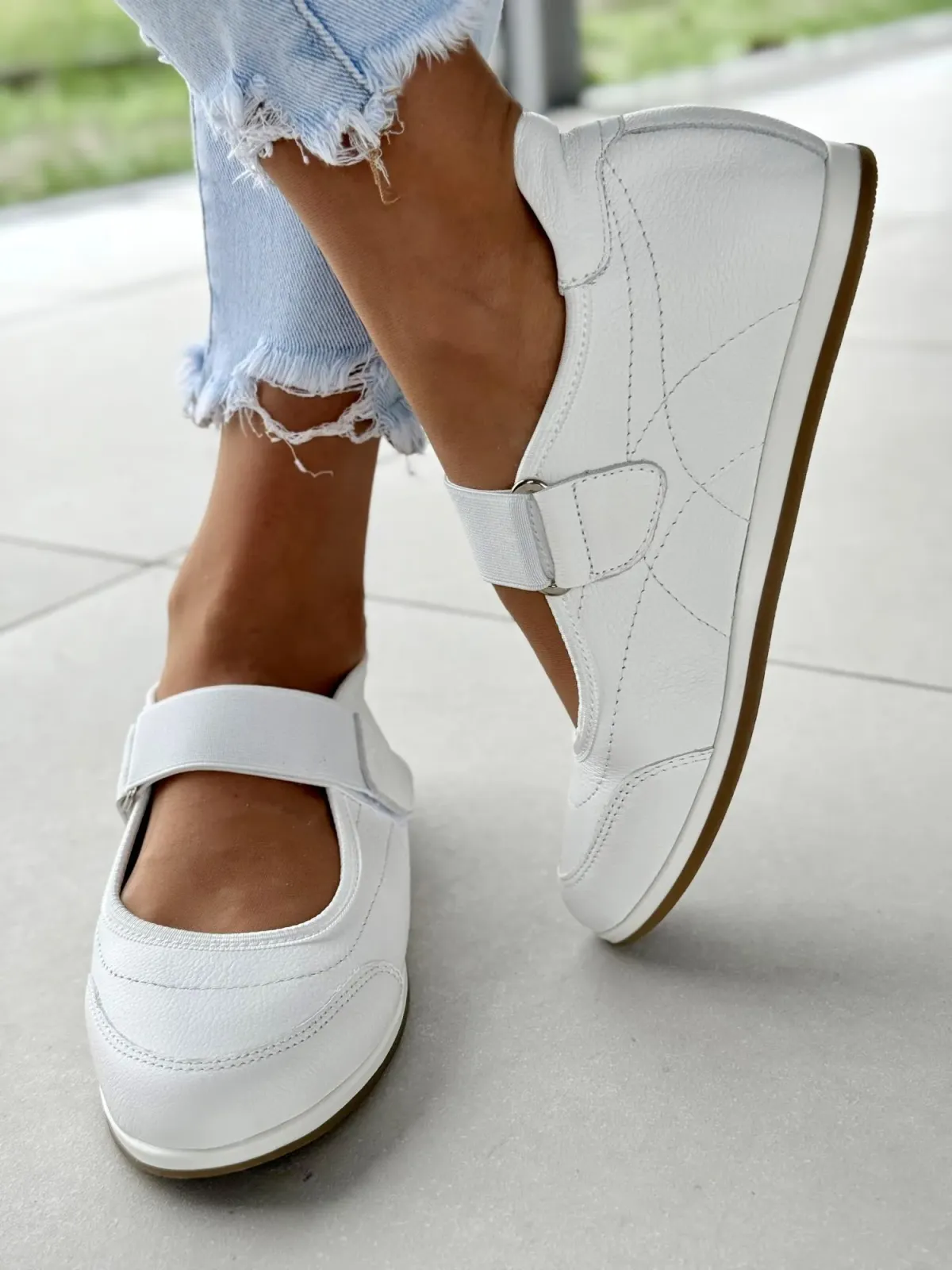 Sneakersy damskie OLEKSY ze skóry naturalnej Polskiej produkcji