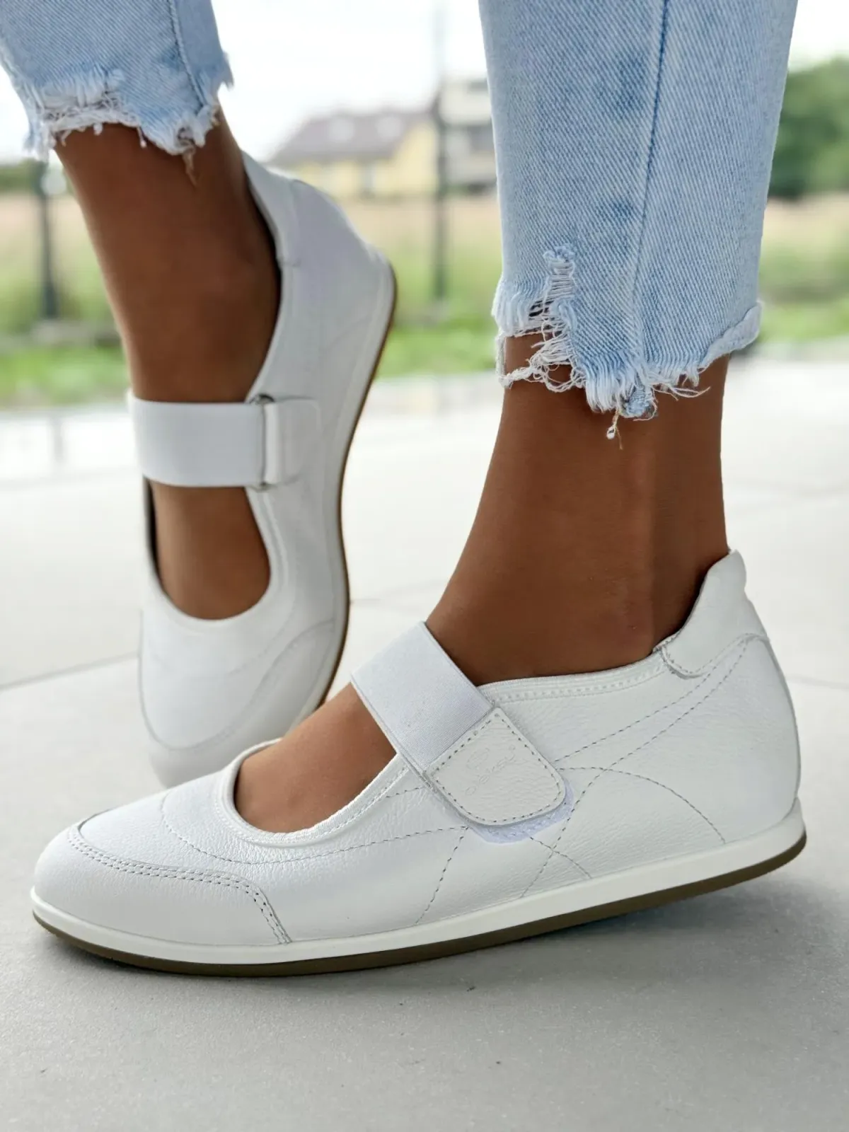 Sneakersy damskie OLEKSY ze skóry naturalnej Polskiej produkcji