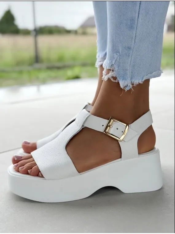 Sandałki damskie OLEKSY ze skóry naturalnej Polskiej produkcji