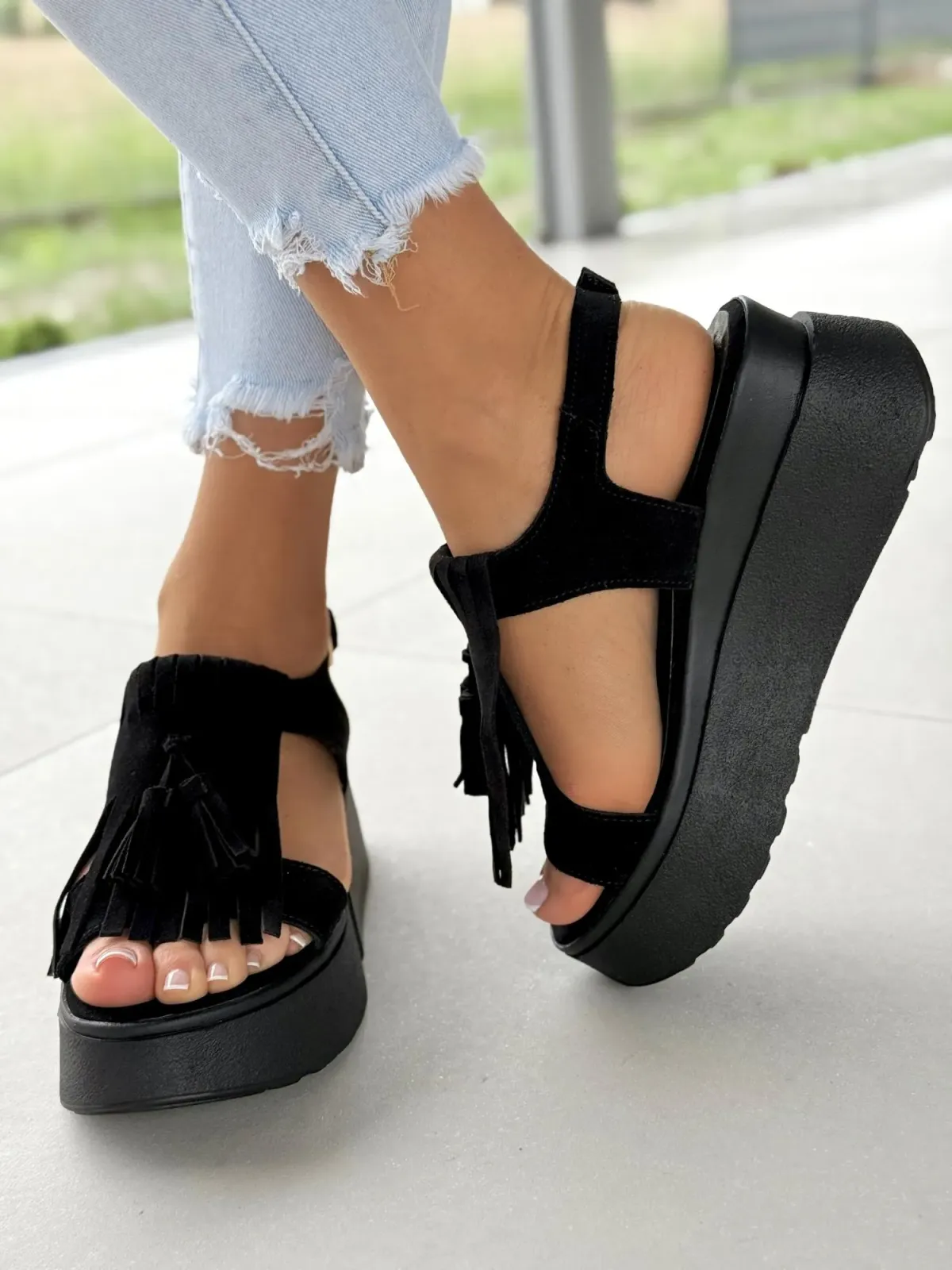 Sandałki damskie OLEKSY ze skóry naturalnej Polskiej produkcji