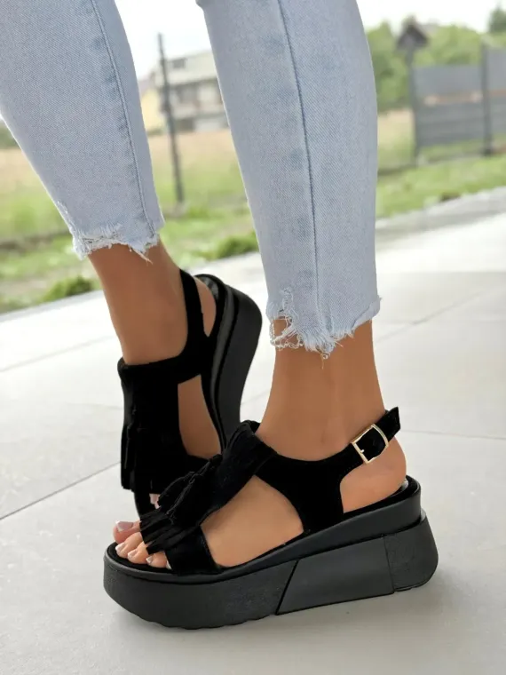 Sandałki damskie OLEKSY ze skóry naturalnej Polskiej produkcji