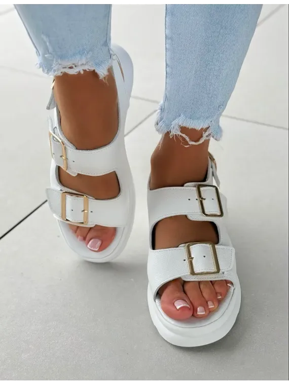 Sandałki damskie OLEKSY ze skóry naturalnej Polskiej produkcji