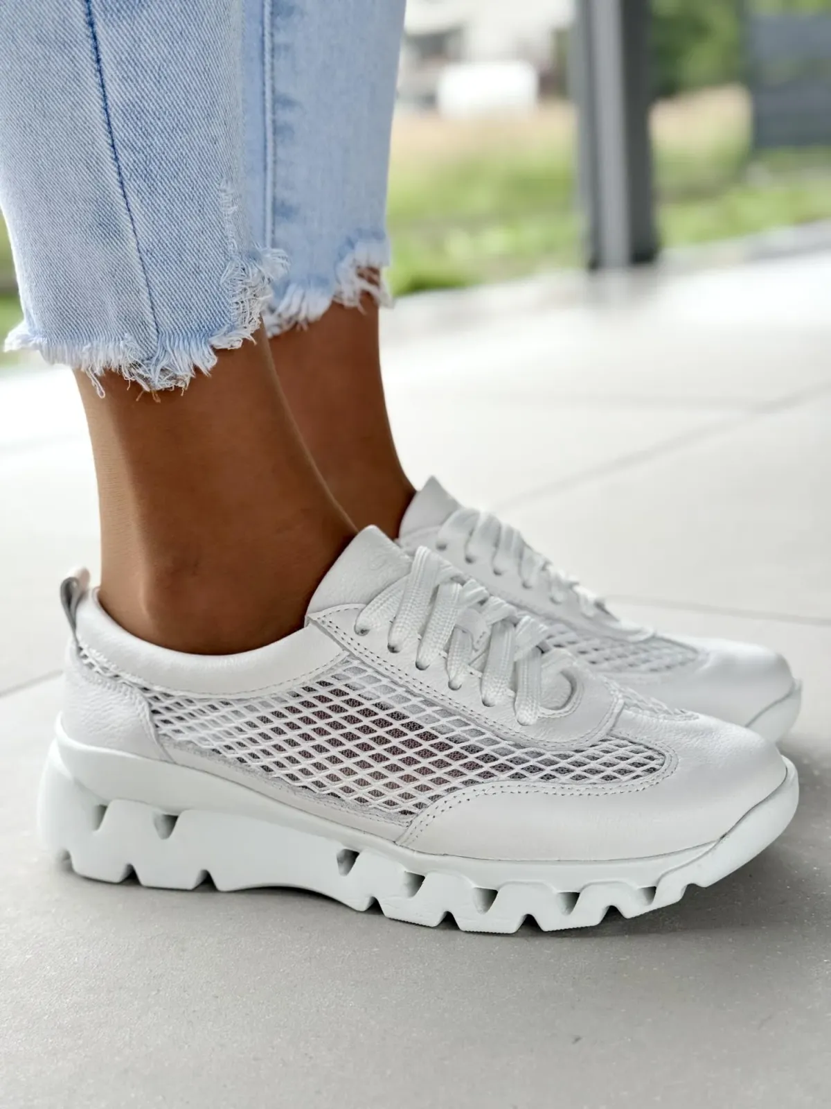 Sneakersy damskie OLEKSY ze skóry naturalnej Polskiej produkcji