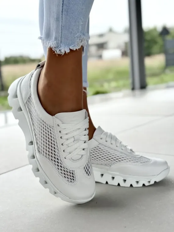 Sneakersy damskie OLEKSY ze skóry naturalnej Polskiej produkcji