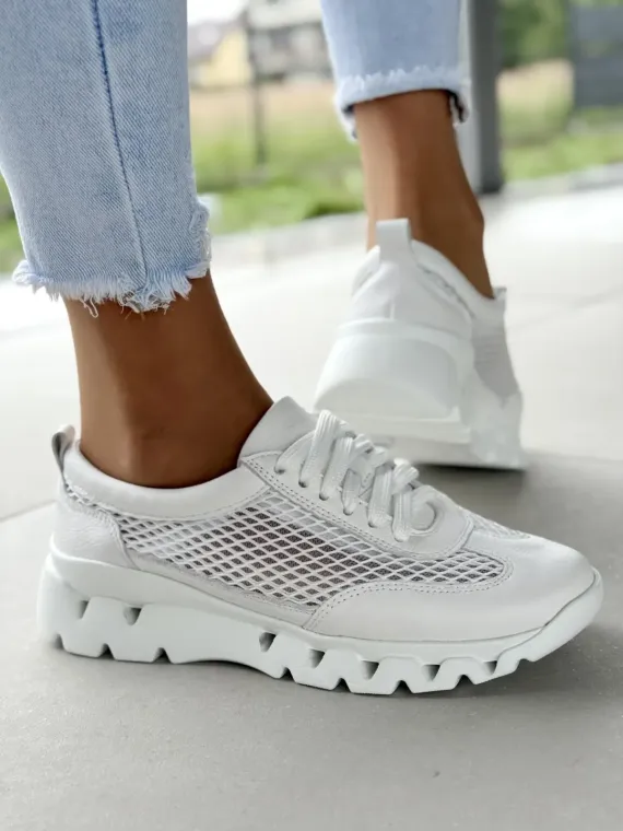 Sneakersy damskie OLEKSY ze skóry naturalnej Polskiej produkcji