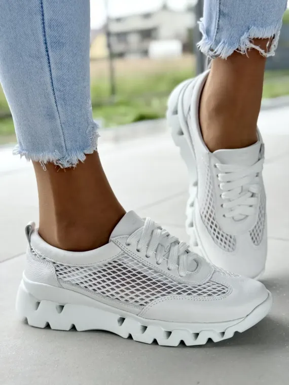 Sneakersy damskie OLEKSY ze skóry naturalnej Polskiej produkcji