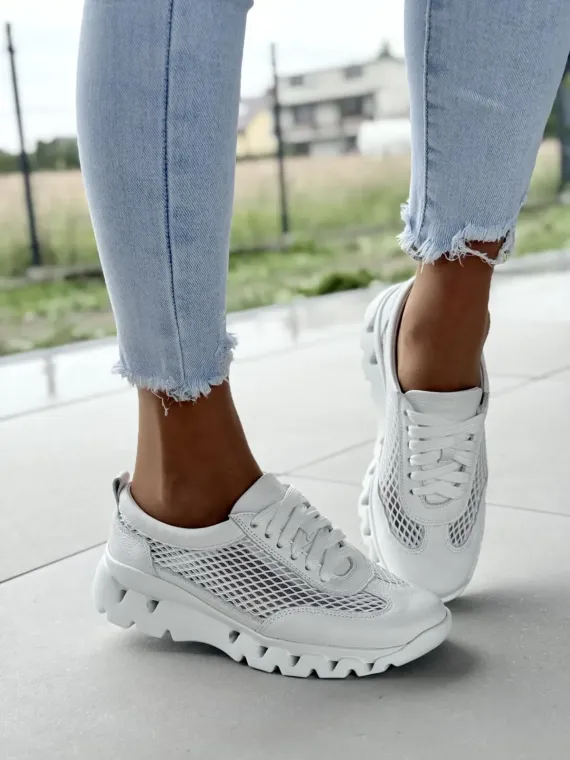 Sneakersy damskie OLEKSY ze skóry naturalnej Polskiej produkcji