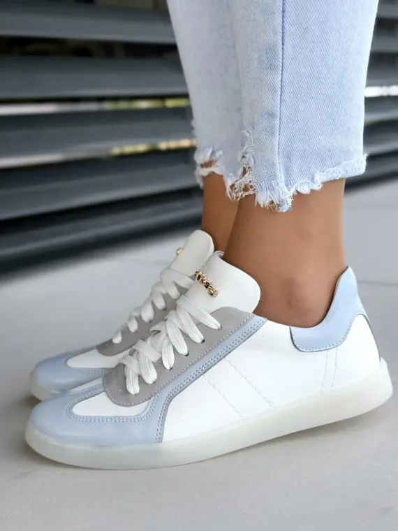 Sneakersy damskie OLEKSY ze skóry naturalnej Polskiej produkcji