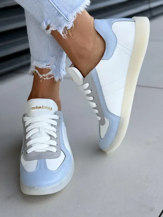 Sneakersy damskie OLEKSY ze skóry naturalnej Polskiej produkcji