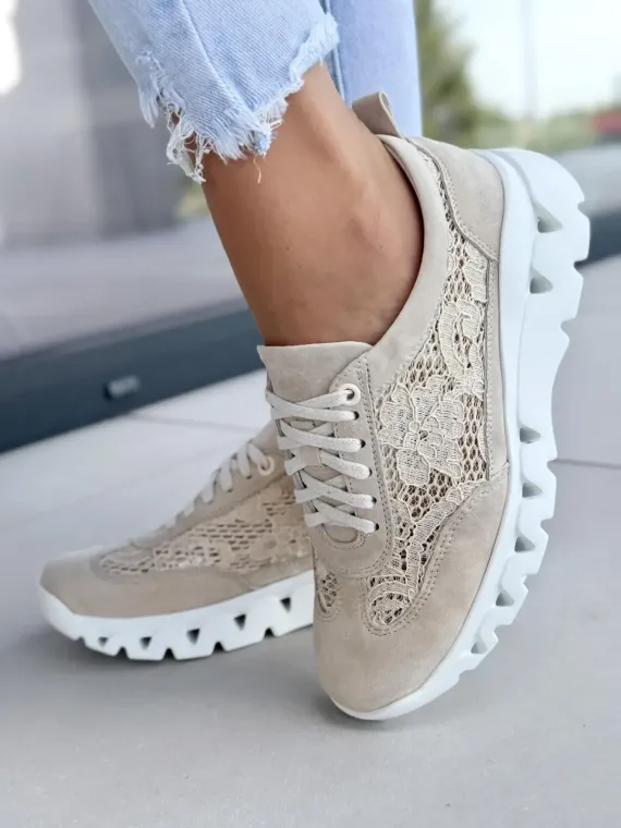 Sneakersy damskie OLEKSY ze skóry naturalnej Polskiej produkcji