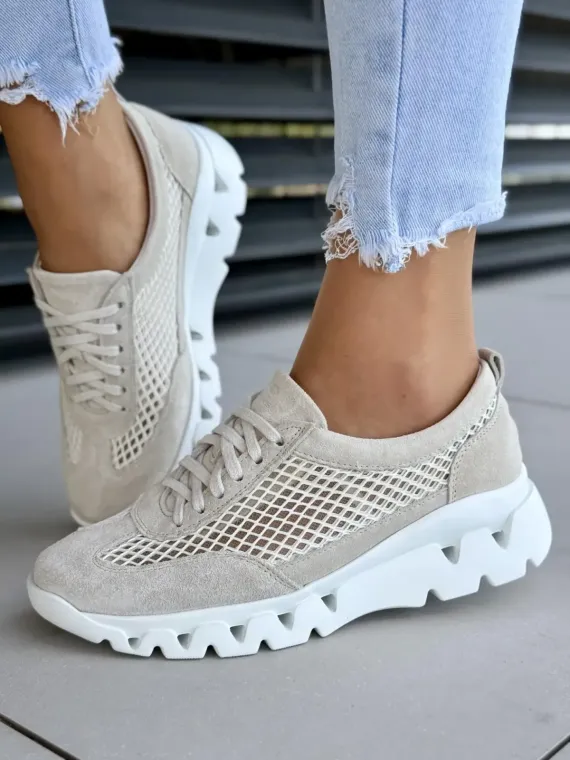 Sneakersy damskie OLEKSY ze skóry naturalnej Polskiej produkcji