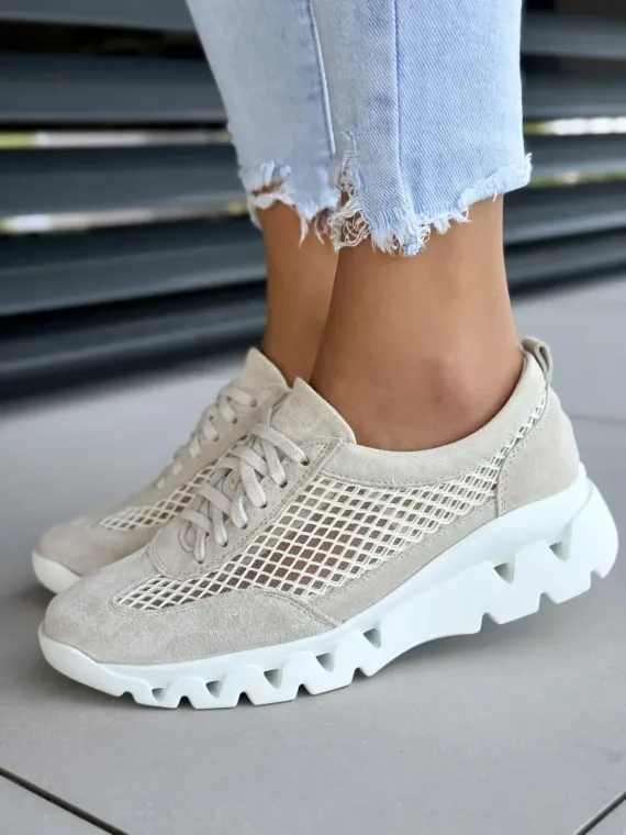 Sneakersy damskie OLEKSY ze skóry naturalnej Polskiej produkcji