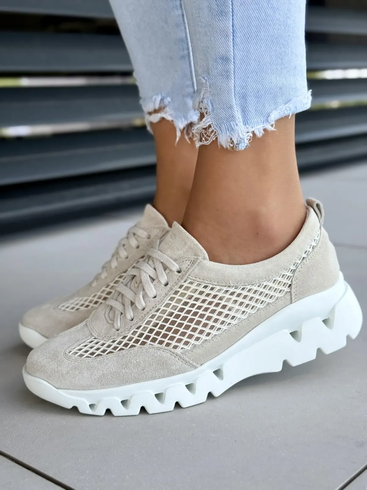 Sneakersy damskie OLEKSY ze skóry naturalnej Polskiej produkcji