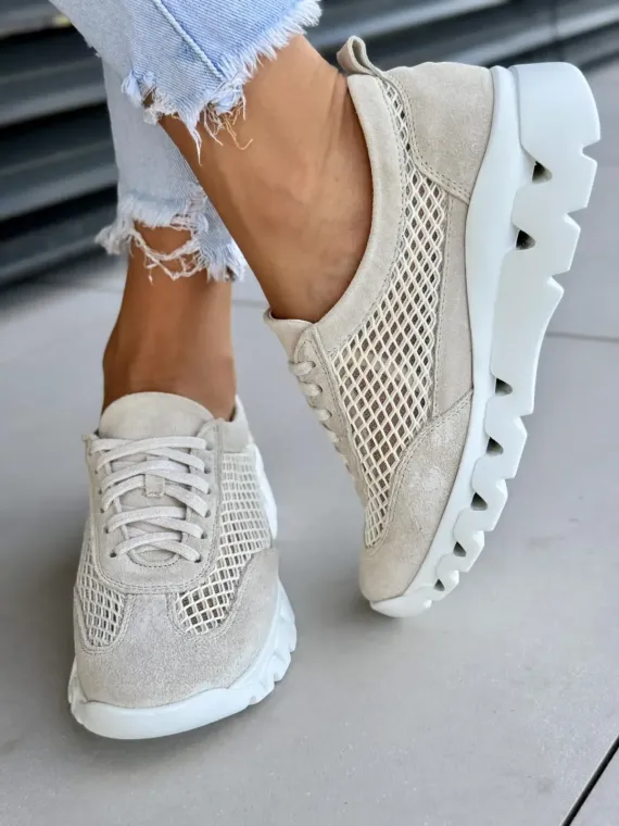 Sneakersy damskie OLEKSY ze skóry naturalnej Polskiej produkcji