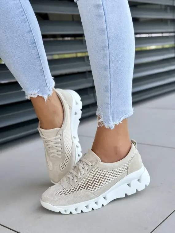 Sneakersy damskie OLEKSY ze skóry naturalnej Polskiej produkcji