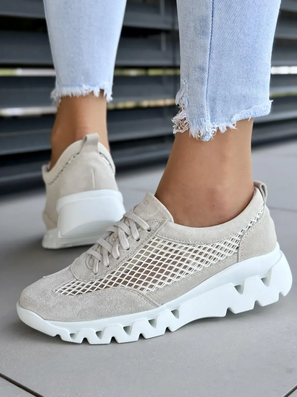 Sneakersy damskie OLEKSY ze skóry naturalnej Polskiej produkcji