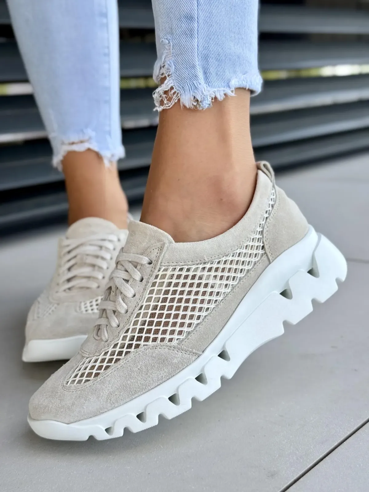 Sneakersy damskie OLEKSY ze skóry naturalnej Polskiej produkcji