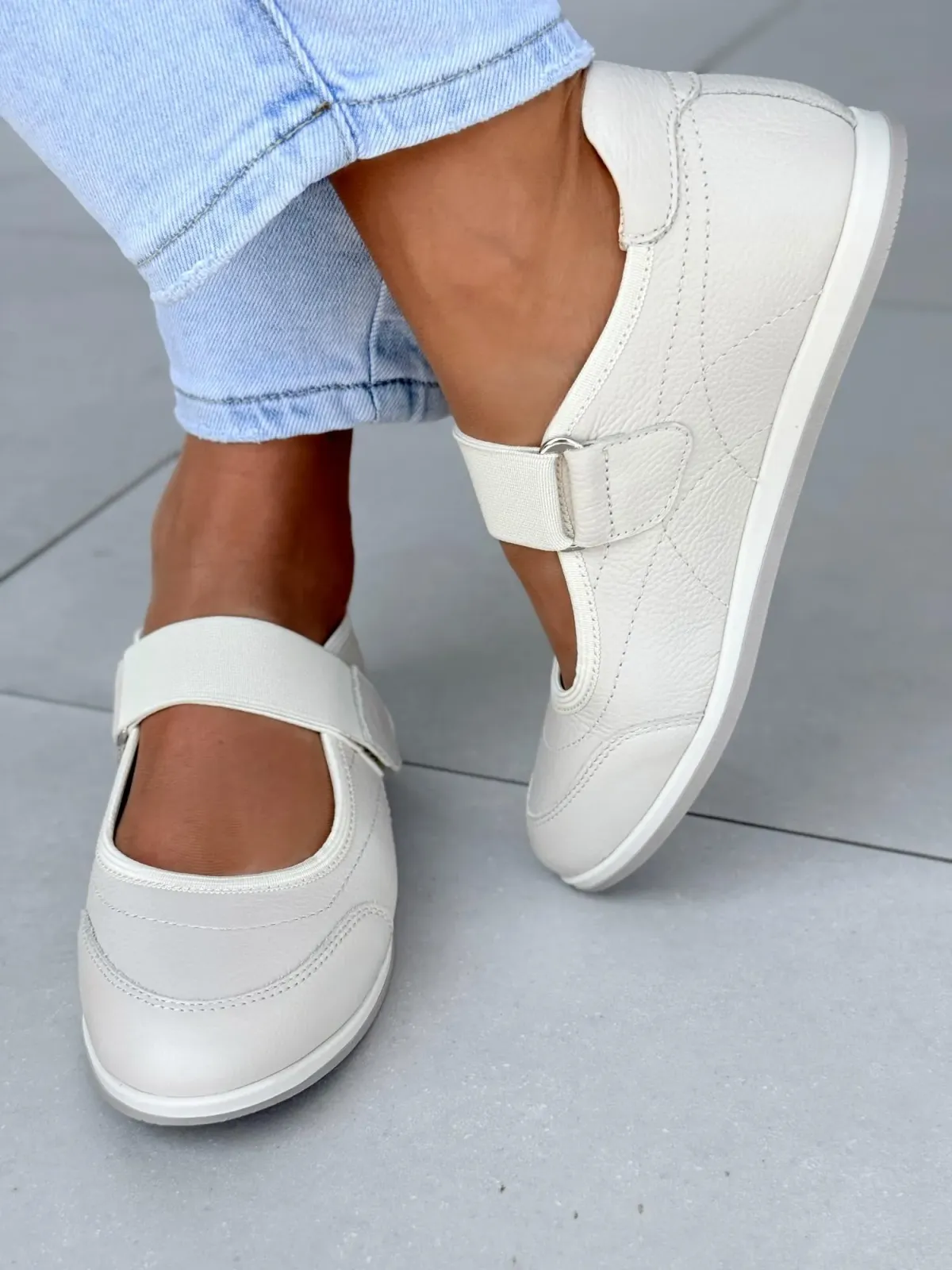 Sneakersy damskie OLEKSY ze skóry naturalnej Polskiej produkcji