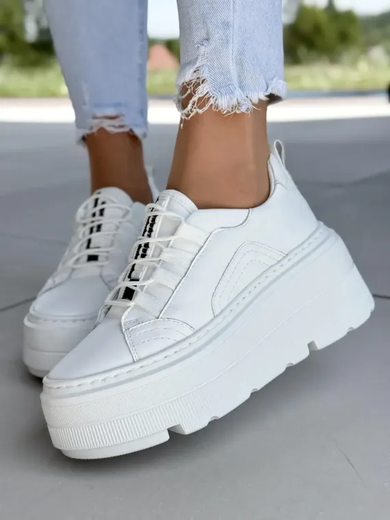 Sneakersy damskie OLEKSY ze skóry naturalnej Polskiej produkcji