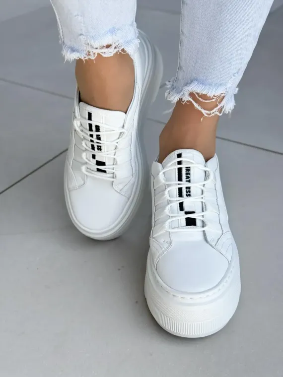 Sneakersy damskie OLEKSY ze skóry naturalnej Polskiej produkcji