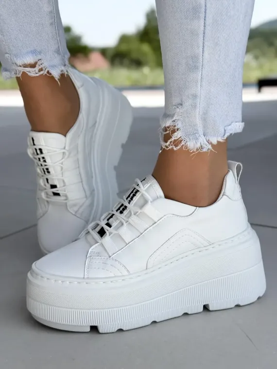 Sneakersy damskie OLEKSY ze skóry naturalnej Polskiej produkcji