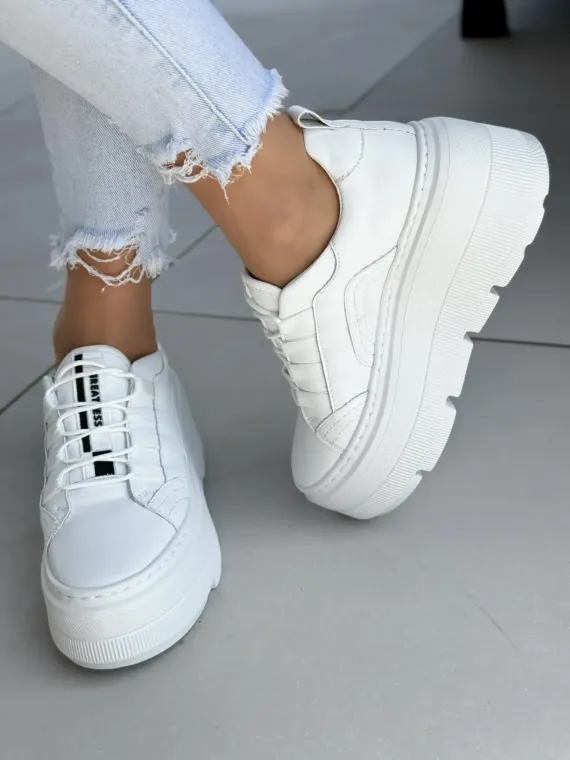 Sneakersy damskie OLEKSY ze skóry naturalnej Polskiej produkcji