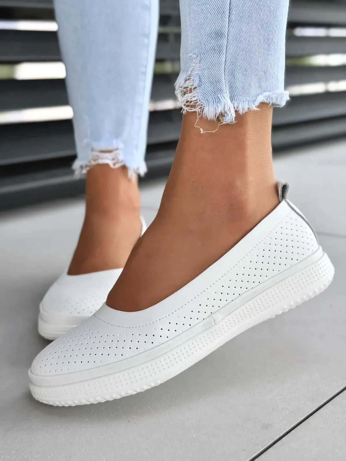 Baleriny ze skóry naturalnej