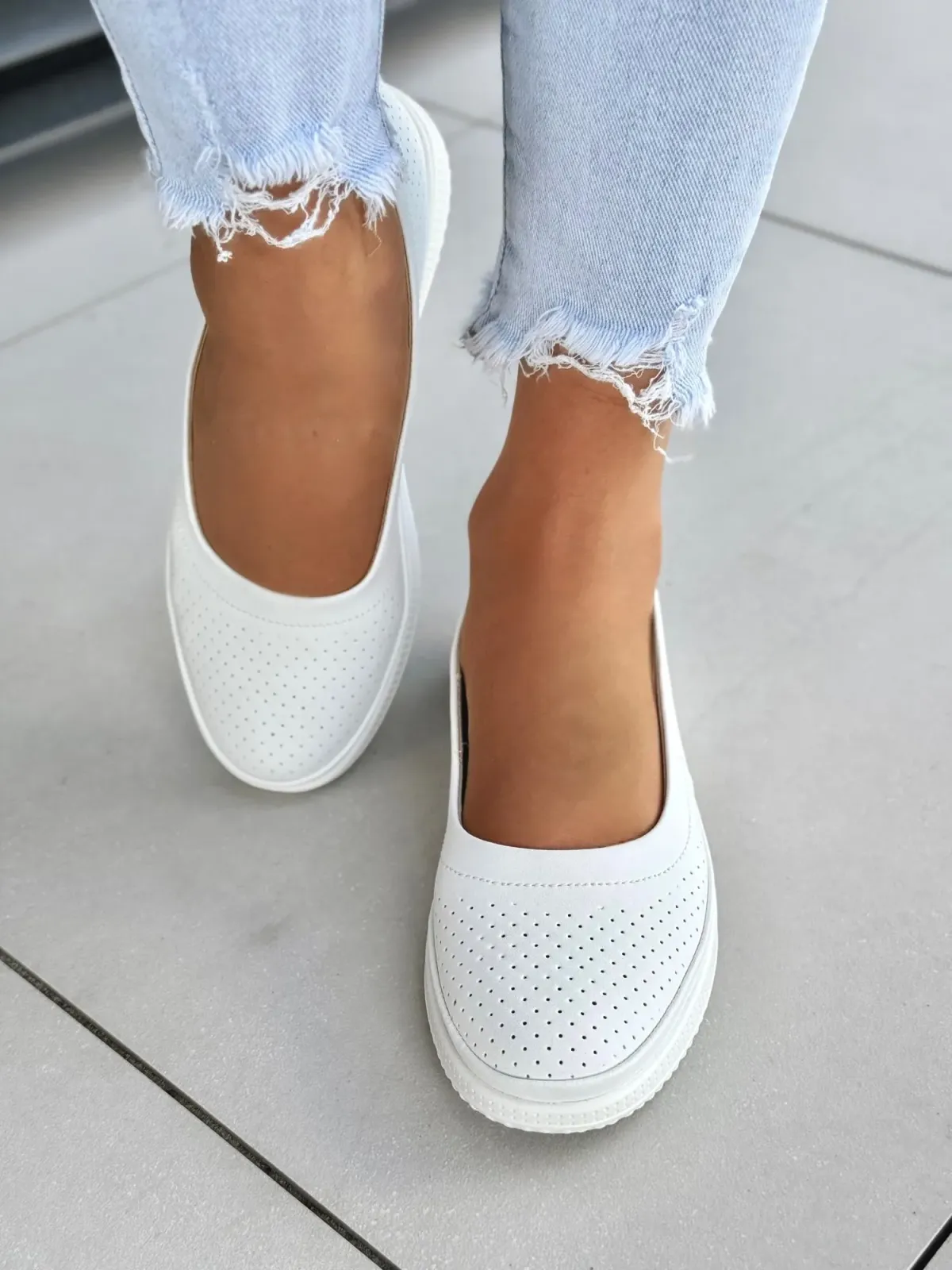 Baleriny ze skóry naturalnej