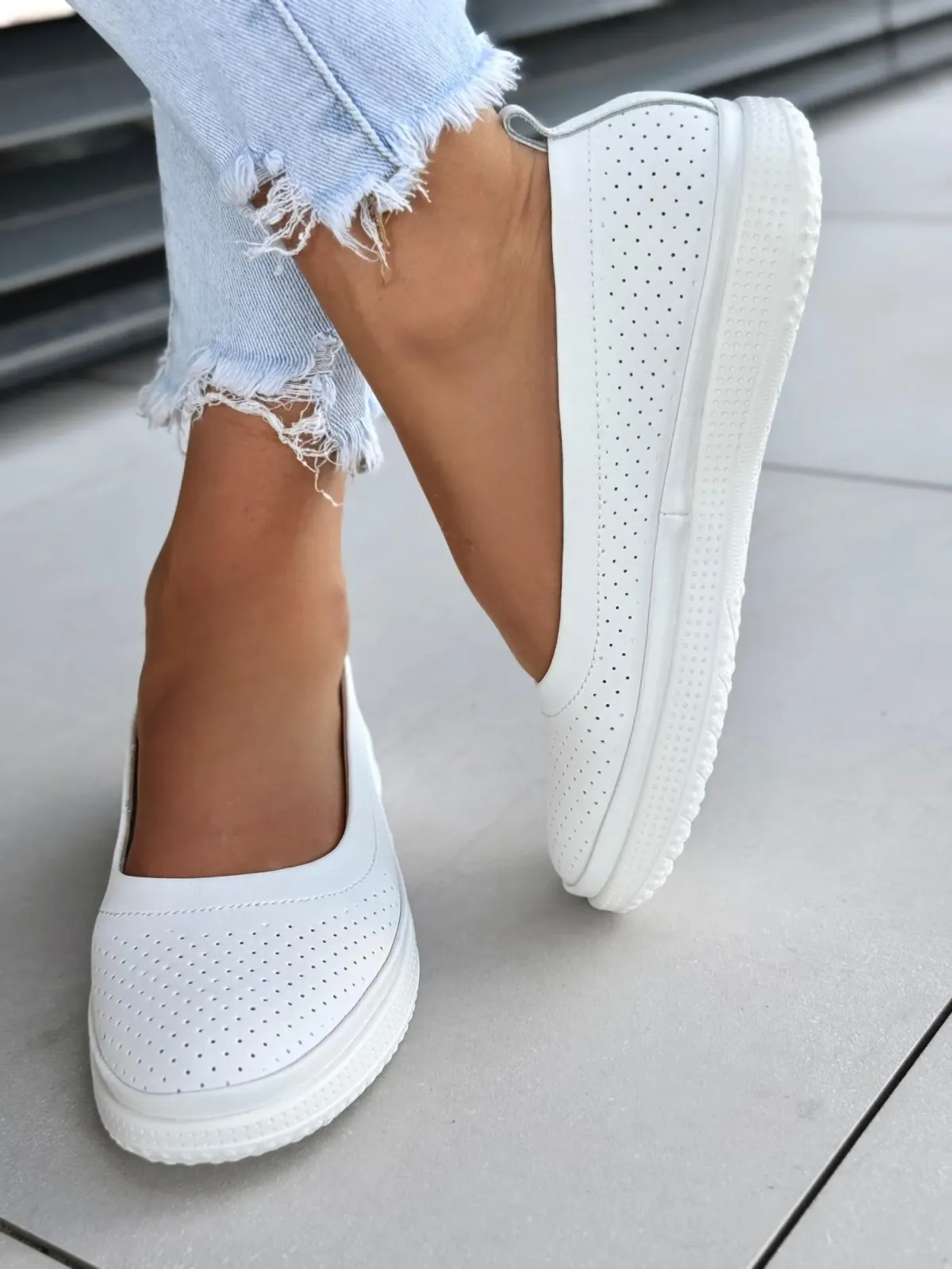 Baleriny ze skóry naturalnej