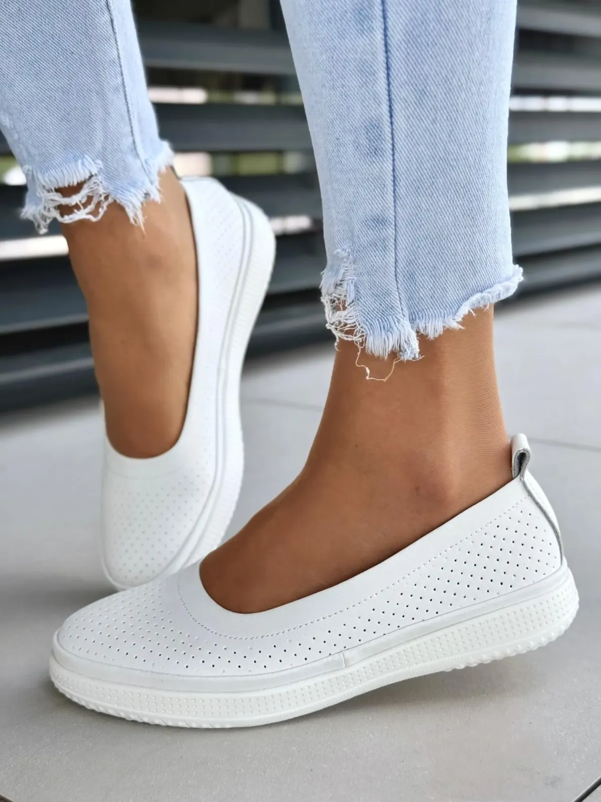 Baleriny ze skóry naturalnej