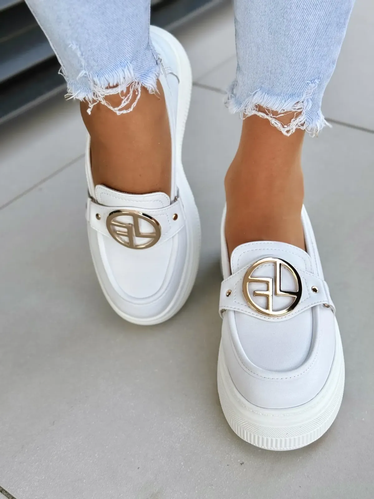 Sneakersy damskie ze skóry naturalnej