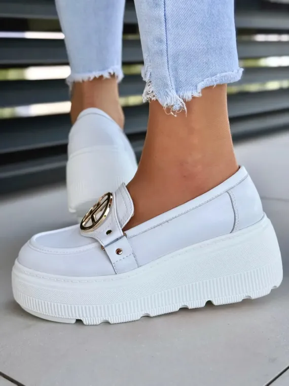 Sneakersy damskie ze skóry naturalnej