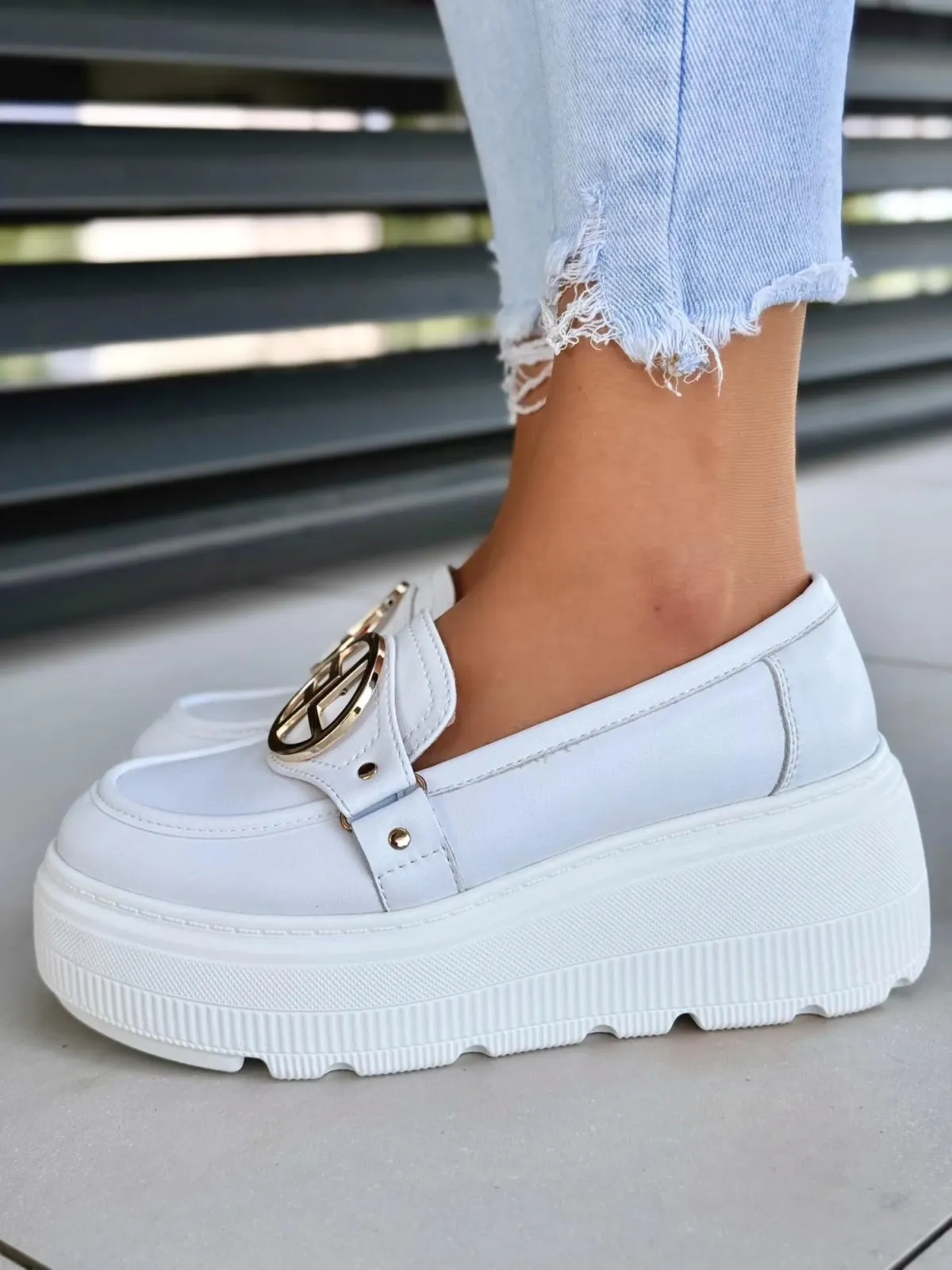 Sneakersy damskie ze skóry naturalnej