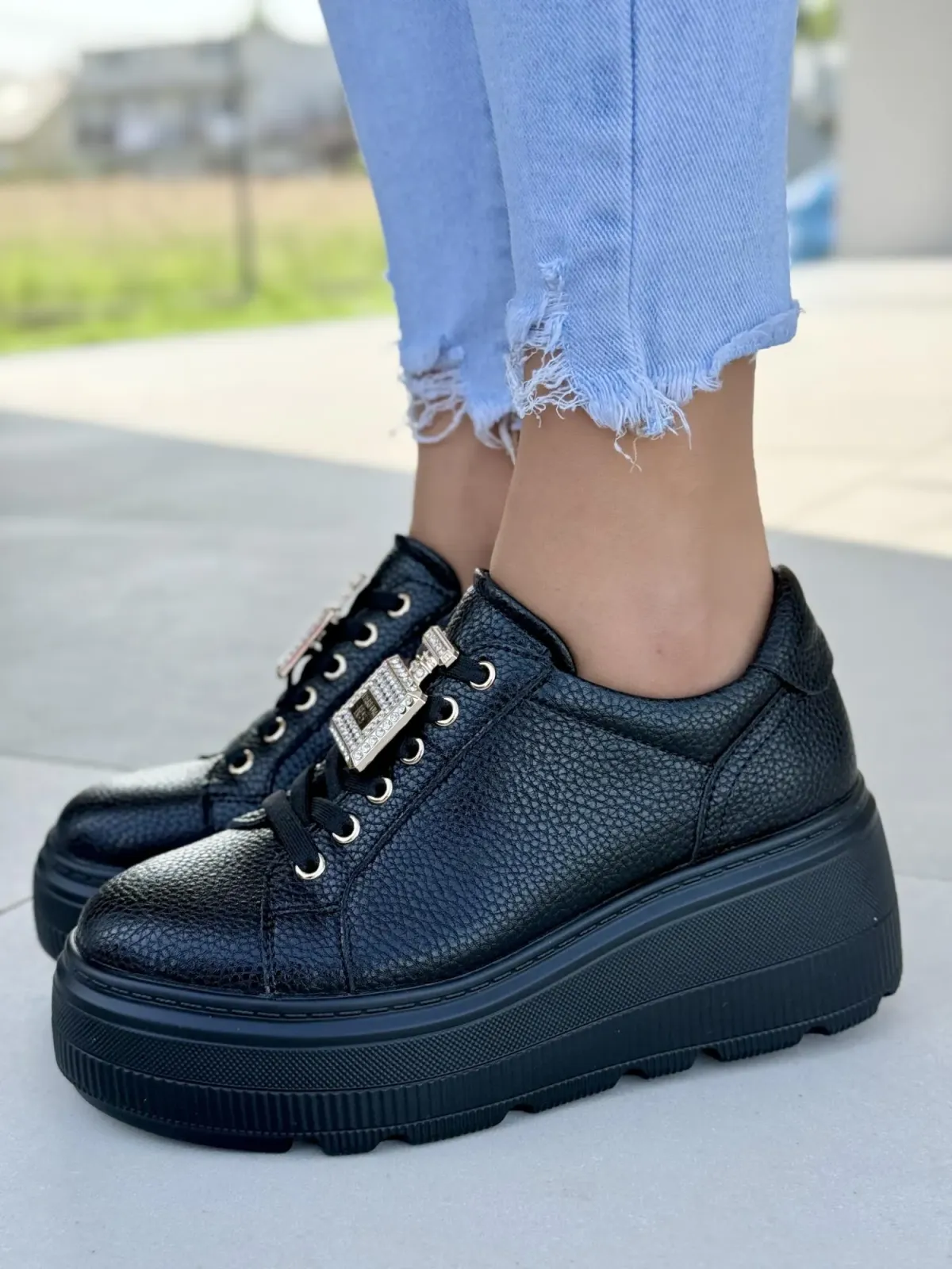 Sneakersy damskie ze skóry naturalnej