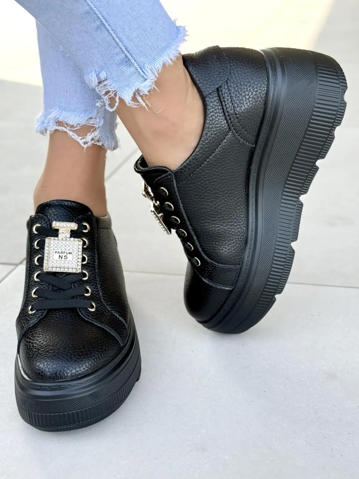 Sneakersy damskie ze skóry naturalnej