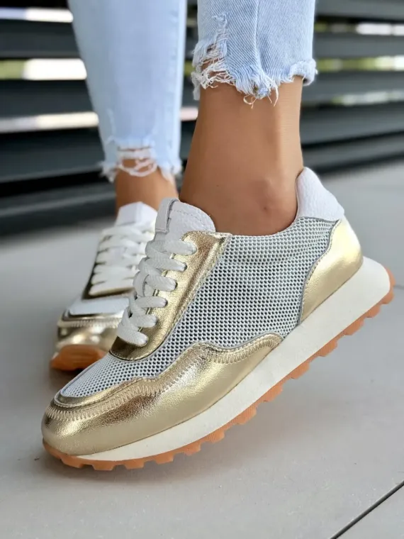 Sneakersy damskie ze skóry naturalnej